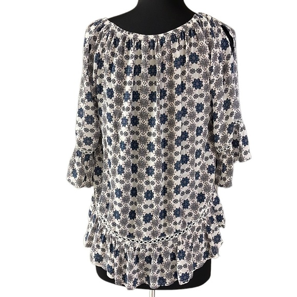 FEVER Boho flower print top size S - Picture 7 of 8